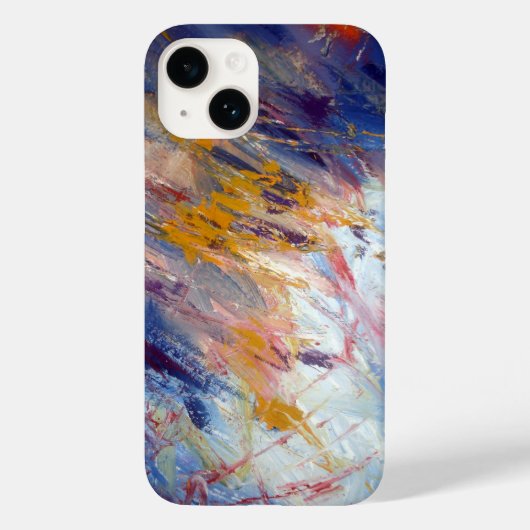 Abstract expressionistisch kunstwerk Case-Mate iPhone case (Achterkant)