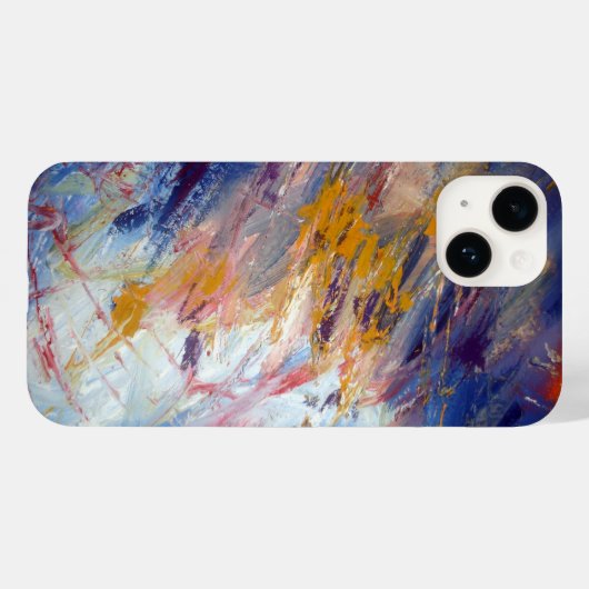 Abstract expressionistisch kunstwerk Case-Mate iPhone case (Achterkant (horizontaal))