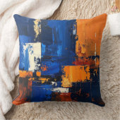 Abstract expressionistisch kussenhoesontwerp kussen (Deken)