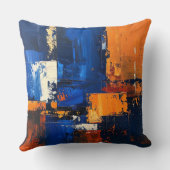Abstract expressionistisch kussenhoesontwerp kussen (Achterkant)