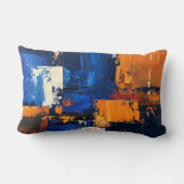 Abstract expressionistisch kussenhoesontwerp kussen (Achterkant)