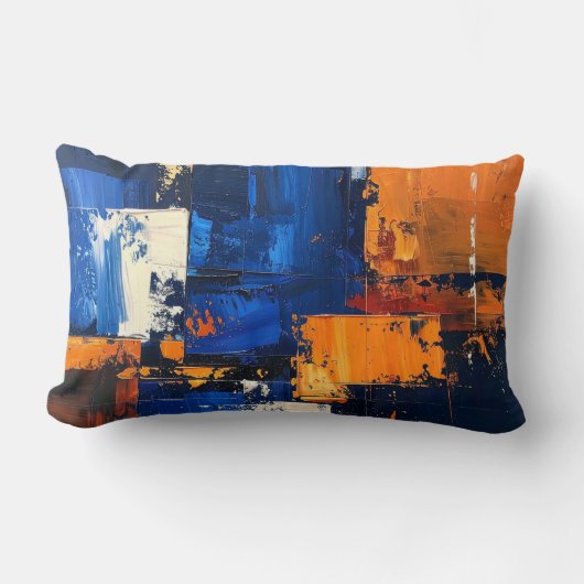 Abstract expressionistisch kussenhoesontwerp kussen (Voorkant)