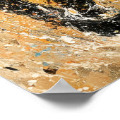 Abstract expressionistisch paard schilderij dynami poster (Hoek)