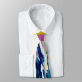 Abstract expressionistisch schilderij ontwerp verf stropdas (Gebonden)