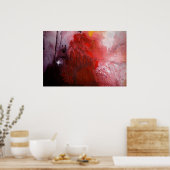 Abstract expressionistisch schilderij print Poster (Keuken)