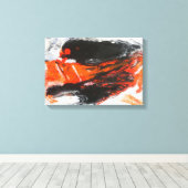 Abstract expressionistisch schilderij van Pierre G Canvas Afdruk (Insitu (Houten vloer))