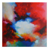 Abstract expressionistisch schilderij van Serdar H Poster (Voorkant)