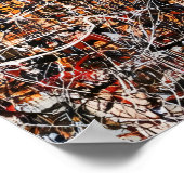 Abstract expressionistische Big Ben Londen Drip Ar Poster (Hoek)