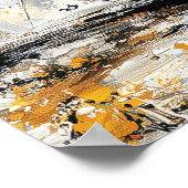Abstract Expressionistische Bonsaiboom Zen Natuur Poster (Hoek)