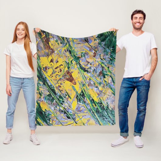 Abstract expressionistische deken (In situ)