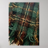 Abstract expressionistische gestructureerde olieve poster (Voorkant)
