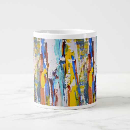 Abstract Expressionistische Mok (Voorkant)