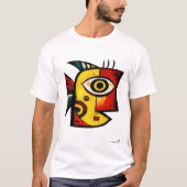Abstract Expressionistische Vis | Moderne Geometri T-shirt (Voorkant)