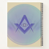 Abstract Eye Symbol Notebook – Minimalist Artistic Notitieboek (Achterkant)