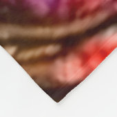 Abstract eyes in reds and purples fleece deken (Hoek)