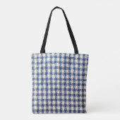Abstract fabric pattern texture background tote bag (Achterkant)