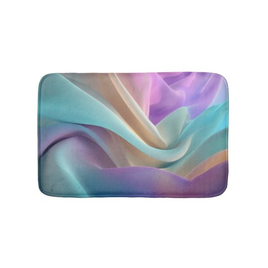 Abstract Fabric Texture in Pastel Tones Badmat (Voorkant)