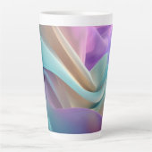 Abstract Fabric Texture in Pastel Tones Latte Mok (Voorkant)