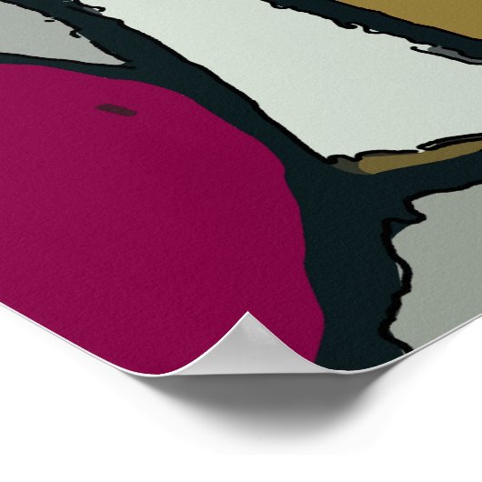 Abstract Face 12 Poster (Hoek)