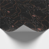 Abstract Faces Botanical Wrapping Paper Cadeaupapier (Hoek)