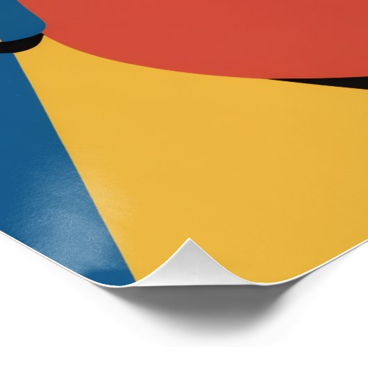 Abstract Faces Grid Art Print, Human Faces Perfect Poster (Hoek)