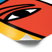 Abstract Faces Print, Vibrant Geometric Art Perfect Poster (Hoek)