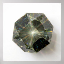 Abstract facetglas close-up - licht en kleur