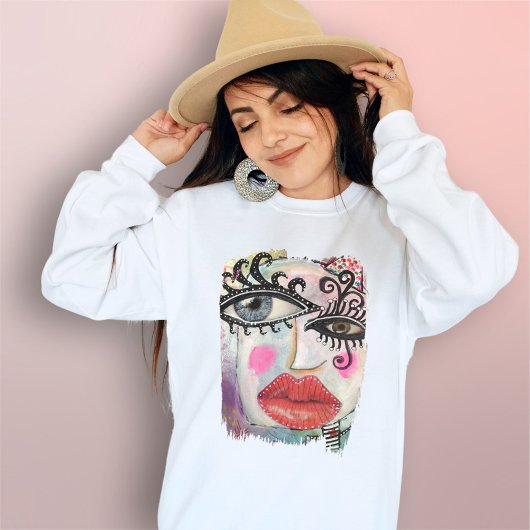 Abstract factuuracetkunst met kleurrijke kleuren Tri-Blend shirt