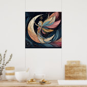 Abstract Fairy Art Poster (Keuken)