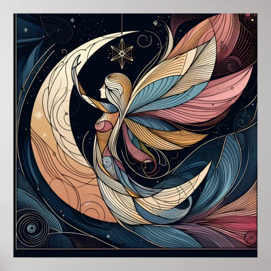 Abstract Fairy Art Poster (Voorkant)