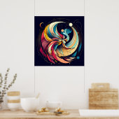 Abstract Fairy Art Poster (Keuken)