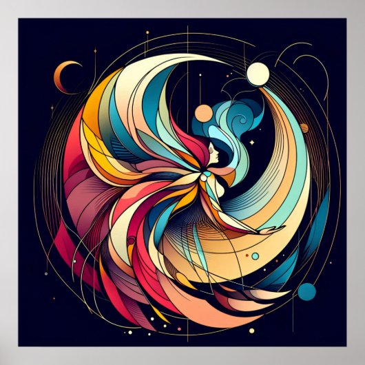 Abstract Fairy Art Poster (Voorkant)