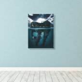 Abstract Fantasie Artistiek Eiland Canvas Afdruk (Insitu (Houten vloer))
