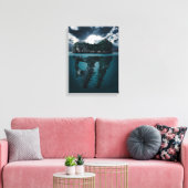 Abstract Fantasie Artistiek Eiland Canvas Afdruk (Insitu (Woonkamer))