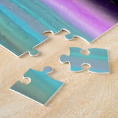 Abstract Fantastisch Paars en Aqua Universe Legpuzzel (Zijkant)