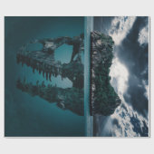 Abstract Fantasy Artistic Island Cadeaupapier (Vlak)