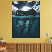 Abstract Fantasy Artistic Island Canvas Afdruk (Insitu (Woonkamer))