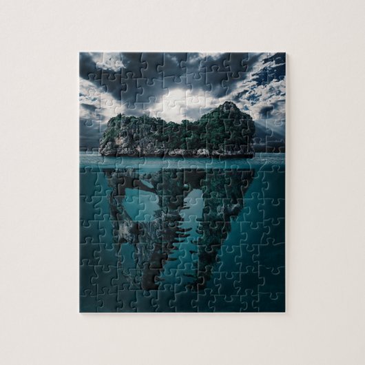 Abstract Fantasy Artistic Island Legpuzzel (Verticaal)