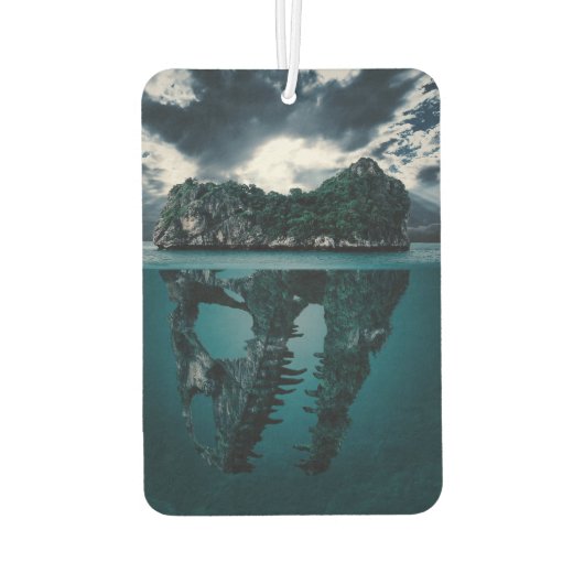 Abstract Fantasy Artistic Island Luchtverfrisser (Achterkant)