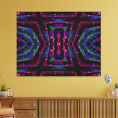 Abstract Fantasy Night Twinking Skies Canvas (Insitu (Woonkamer))
