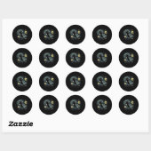 Abstract Fastpitch Softbal Slag Softbal In De Ronde Sticker (Vel)