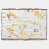 Abstract Faux Gold-effect met moderne schroefdraad Deken (Voorkant)