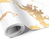 Abstract Faux Gold Modern Patroon Cadeaupapier (Rol Hoek)