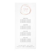 Abstract Faux Roos Gold | Prijzen of diensten Reclamekaart (Voorkant)