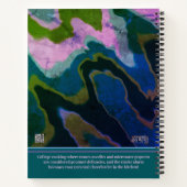 Abstract Favoriete College Modern Groen Recept Notitieboek (Achterkant)