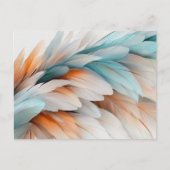 Abstract Feather Flow – Soft Elegance Briefkaart (Voorkant)