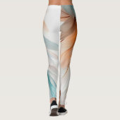 Abstract Feather Flow – Soft Elegance Leggings (Achterkant)