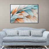Abstract Feather Flow – Soft Elegance Poster