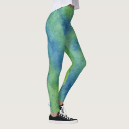 Abstract fel patroon psychedelische kleuruitbarsti leggings