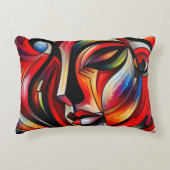 Abstract felgekleurd | accent kussen (Voorkant)